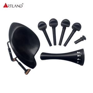 Violin 3/4-4/4 Chinrest Ebony Fitting Set A-51
