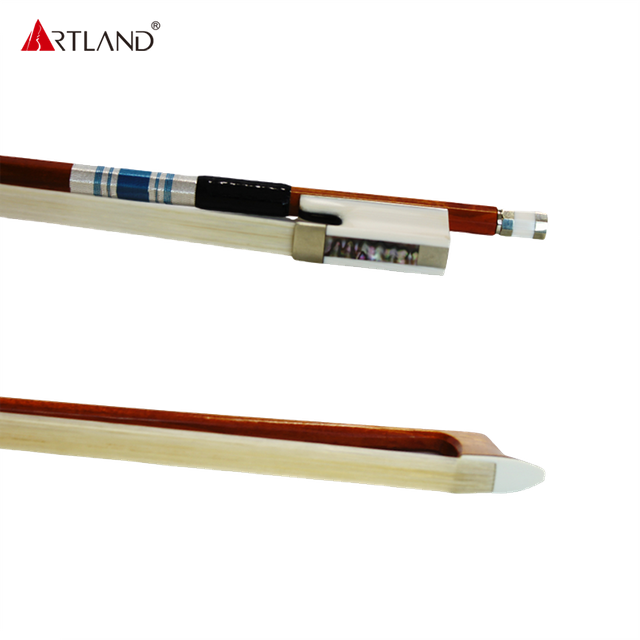 Tortoiseshell Frog Pernambuco Violin Bow NB952