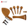 High Quality Boxwood Violin Fitting A-81